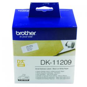 Brother Black on White Paper Small Address Labels (Pack of 800) DK11209 BA62990