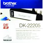 Brother Black on White Continuous Length Paper Tape 62mm DK22205 BA62997