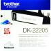Brother Black on White Continuous Length Paper Tape 62mm DK22205