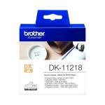 Brother Label Roll 24mm Round 1000 Per Roll Black on White DK11218 BA63455