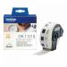 Brother Label Roll 12mm Round 1200 Per Roll Black on White DK11219 BA63456