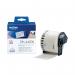 Brother Continuous Paper Label Roll with Removable Adhesive 62mm x 30.48m Black on White DK44205 BA63512