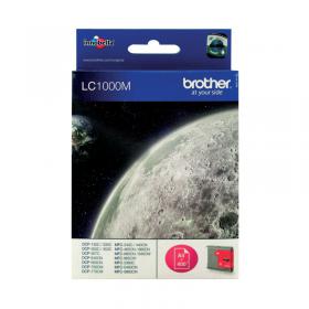 Brother LC1000M Inkjet Cartridge Magenta LC1000M BA64393