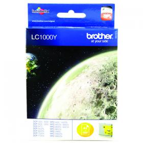 Brother LC1000Y Inkjet Cartridge Yellow LC1000Y BA64396