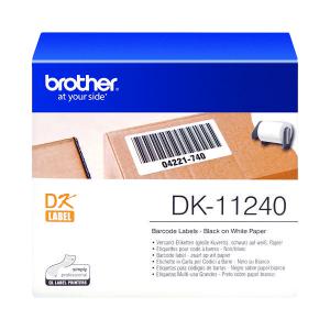 Image of Brother Barcode Labels 102 x 51mm 600 Per Roll Black on White DK11240