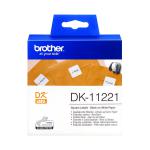 Brother Label Roll 23 x 23mm Black on White DK11221 BA65593