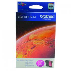 Brother LC1100HY-M Inkjet Cartridge High Yield Magenta LC1100HYM BA65987