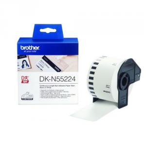 Click to view product details and reviews for Brother Continuous Non Adhesive Paper Roll Black On White 54mm.