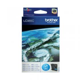 Brother LC985C Inkjet Cartridge Cyan LC985C BA67542