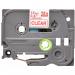 Brother P-Touch 12mm Red On Clear Labelling Tape TZE132 BA68484