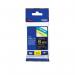 Brother P-Touch TZe Laminated Tape Cassette 6mm x 8m White on Black Tape TZE315 BA68563