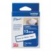 Brother P-Touch TZe Fabric Tape Cassette 12mm x 3m Blue on White Tape TZEFA3 BA69171