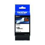 Brother P-Touch 18mm Black on White Labelling Tape 3m STE-141 BA69195