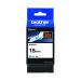 Brother P-Touch 18mm Black on White Labelling Tape 3m STE-141