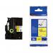 Brother P-Touch TZe Laminated Tape Cassette 18mm x 8m Black on Yellow Flexible ID Tape ZEFX641 BA69208