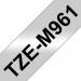 Brother TZe P-Touch Labelling Tape 36mm x 8m Black on MSilver TZEM961 BA69290