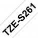 Brother TZe P-Touch Labelling Tape 36mm x 8m Black on White TZES261 BA69293