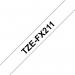 Brother TZe P-Touch Labelling Tape 6mm x 8m Black on White TZEFX211 BA69296
