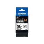 Brother P-Touch TZe Laminated Tape Cassette 12mm x 8m Black on White Tape TZES231 BA69559