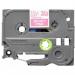 Brother P-Touch Labelling Tape 12mm x 5m White on Berry Pink TZEMQP35 BA69864