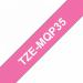 Brother P-Touch Labelling Tape 12mm x 5m White on Berry Pink TZEMQP35 BA69864
