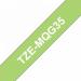Brother TZe P-Touch Labelling Tape 12mm x 5m White on LGreen TZEMQG35 BA69866
