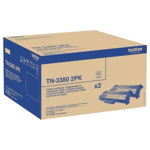 Brother TN-3380TWIN Toner Cartridge Twin Pack High Yield Black