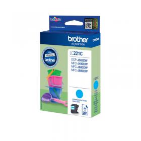 Brother LC221C Inkjet Cartridge Cyan LC221C BA74732