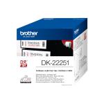 Brother Paper Labelling Tape Continuous Roll Black and Red on White 62mmx15.24m DK-22251 BA76674
