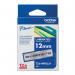 Brother P-Touch TZe Lam Tape Cassette 12mm x 4m Black On Silver Lace Pattern TZEMPSL31 BA77022