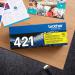Brother TN-421Y Toner Cartridge Yellow TN421Y BA77163