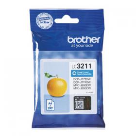 Brother LC3211C Inkjet Cartridge Cyan LC3211C BA77575
