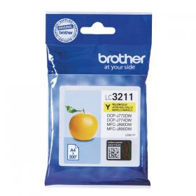Brother LC3211Y Inkjet Cartridge Yellow LC3211Y BA77577