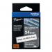 Brother P-Touch TZe Self-Laminating Tape Cassette 24mm x 8m Black on White Tape TZE-SL251 BA80640