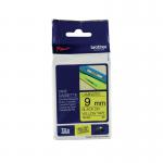 Brother P-Touch TZe Laminated Tape Cassette 9mm x 8m Black on Yellow Tape TZE621 BA8082