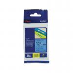 Brother P-Touch TZe Laminated Tape Cassette 12mm x 8m Black on Blue Tape TZE531 BA8094