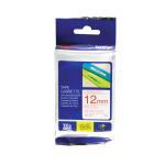 Brother P-Touch 12mm Red on White TZE232 Labelling Tape TZE232 BA8099