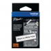 Brother HSe Heat Shrink Tube Tape Cassette 11.2mm x 1.5m Black on White HSe231E BA82282