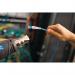 Brother HSe Heat Shrink Tube Tape Cassette 21.0mm x 1.5m Black on White HSe251E BA82284
