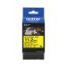 Brother HSe-631E 11.2mm Black on Yellow Heat Shrink Tube Tape HSE631E BA82292