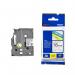 Brother P-Touch TZe Lam Tape Cassette 18mm x 8m Black on Clear Tape TZE141 BA8504