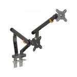 Bakkerelkhuizen BE Flexible Dual Monitor Arm Dark Grey BNEBFDDG BAK67706