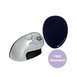 Bakkerelkhuizen Vertical RH Wireless Mouse + FOC Mousepad BAK99487 BAK99487