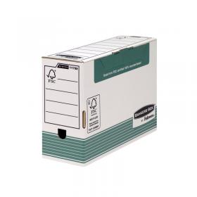 Bankers Box Transfer File 120mm Foolscap Green (Pack of 10) 1179201 BB00792