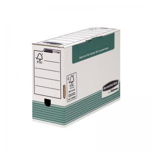 Bankers Box Transfer File 120mm Foolscap Green Pack of 10 1179201