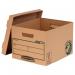 Bankers Box R-Kive Earth Storage Box Brown (Pack of 10) 4470601 BB00900