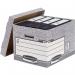 Bankers Box Storage Box Large Grey (Pack of 10) 01810-FFLP BB0181070