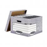 Bankers Box Storage Box Large Grey (Pack of 10) 01810-FFLP BB0181070