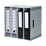The picture features a stack of five Bankers Boxes File Store 4 Drawer Grey, each bearing the iconic Bankers Box logo. The durable, grey exterior and convenient drawers make this pack a must-have for any organized workspace.