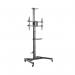 Filex Mobile TV Stand Height Adjustable for 37-70 Inch Flat Panel Screens Black 809148 BB10764